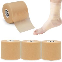 4-Roll Athletic Foam Pre-Wrap Tape for Ankles